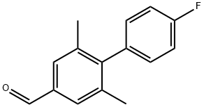 2,6-二甲基-4'-氟联苯-4-甲醛 结构式