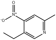 5-乙基-2-甲基-4-硝基吡啶 结构式