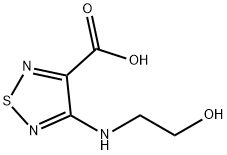 1,2,5-Thiadiazole-3-carboxylicacid,4-[(2-hydroxyethyl)amino]-(9CI) 结构式