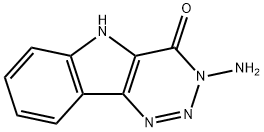 3-amino-5H-1,2,3-triazin(5,4b)indol-4-one 结构式