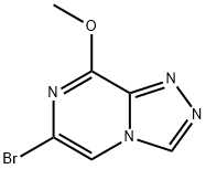 6-溴-8-甲氧基-[1,2,4]三唑并[4,3-A]吡嗪 结构式