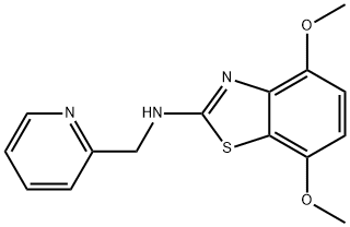 4,7-DIMETHOXY-N-(PYRIDIN-2-YLMETHYL)BENZO[D]THIAZOL-2-AMINE 结构式