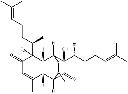 (-)-Bacchopetiolone 结构式