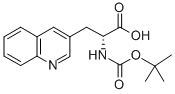(R)-2-((叔丁氧羰基)氨基)-3-(喹啉-3-基)丙酸 结构式