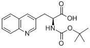 (2S)-2-{[(叔丁氧基)羰基]氨基}-3-(喹啉-3-基)丙酸 结构式