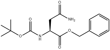 N2-叔丁氧羰基-L-天冬酰胺苄酯 结构式