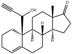 19-ethynyl-19-hydroxyandrost-4-en-17-one 结构式