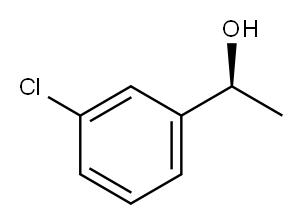 (S)-1-(3-氯苯基)乙醇 结构式