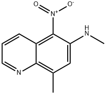 N,8-Dimethyl-5-nitroquinolin-6-amine 结构式