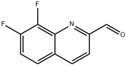 7,8-二氟喹啉-2-甲醛 结构式