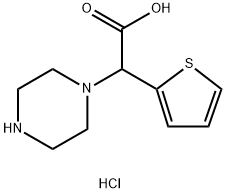 PIPERAZIN-1-YL(2-THIENYL)ACETIC ACID DIHYDROCHLORIDE 结构式