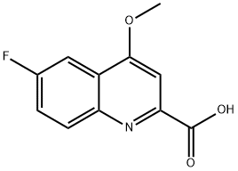 6-氟-4-甲氧基喹啉-2-羧酸 结构式