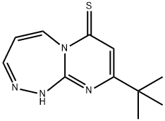 Pyrimido[2,1-c][1,2,4]triazepine-7(1H)-thione,  9-(1,1-dimethylethyl)- 结构式