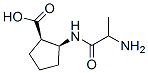 Cyclopentanecarboxylic acid, 2-[(2-amino-1-oxopropyl)amino]-, [1R-[1alpha,2alpha(S*)]]- (9CI) 结构式