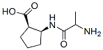 Cyclopentanecarboxylic acid, 2-[(2-amino-1-oxopropyl)amino]-, [1R-[1alpha,2alpha(R*)]]- (9CI) 结构式