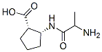Cyclopentanecarboxylic acid, 2-[(2-amino-1-oxopropyl)amino]-, [1S-[1alpha,2alpha(S*)]]- (9CI) 结构式