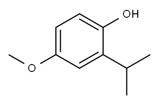 4-甲氧基-2-(1-甲基乙基)-苯酚 结构式