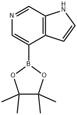 4-(4,4,5,5-四甲基-1,3,2-二氧硼杂环戊烷-2-基)-1H-吡咯并[2,3-C]吡啶 结构式