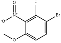 1-BROMO-2-FLUORO-4-METHOXY-3-NITROBENZENE 结构式