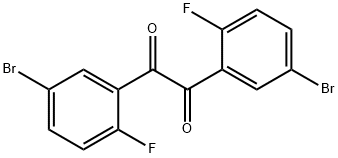 Bis(5-bromo-2-fluorophenyl)ethane-1,2-dione 结构式