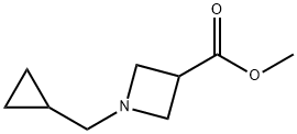 Methyl 1-(cyclopropylmethyl)azetidine-3-carboxylate 结构式