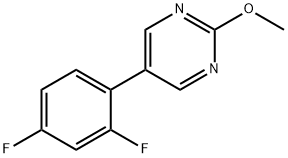 5-(2,4-二氟苯基)-2-甲氧基嘧啶 结构式