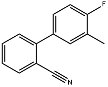 2-(4-Fluoro-3-methylphenyl)benzonitrile 结构式