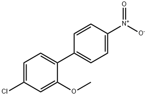 4-氯-2-甲氧基-1-(4-硝基苯基)苯 结构式