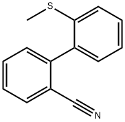 2-[2-(甲基硫烷基)苯基]苯甲腈 结构式