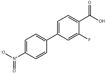 2-Fluoro-4-(4-nitrophenyl)benzoic acid 结构式