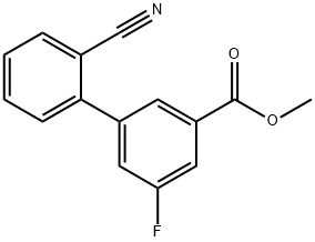 Methyl 3-(2-cyanophenyl)-5-fluorobenzoate 结构式