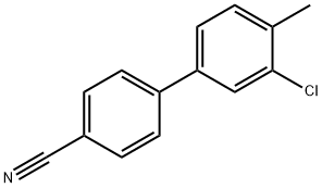 4-(3-Chloro-4-methylphenyl)benzonitrile 结构式
