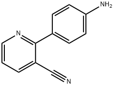 2-(4-氨基苯基)吡啶-3-甲腈 结构式