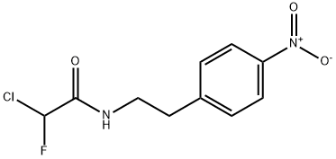 2-chloro-2-fluoro-N-(2-(4-nitrophenyl)ethyl)acetamide 结构式