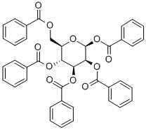 1,2,3,4,6-PENTA-O-BENZOYL-BETA-D-MANNOPYRANOSE 结构式