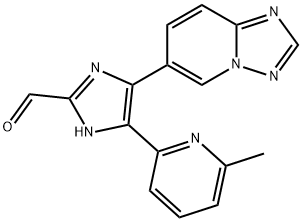 4-([1,2,4]三唑酮[1,5-a]吡啶-6-基)-5-(6-甲基吡啶-2-基)-1H-咪唑-2-甲醛 结构式