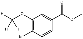 Benzoic acid, 4-bromo-3-(methoxy-d3)-, methyl ester 结构式