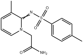 (E)-2-(3-Methyl-2-(tosyliMino)pyridin-1(2H)-yl)acetaMide 结构式