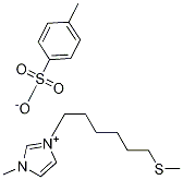 1-甲基-3-[6-(甲硫基)己基]咪唑对甲苯磺酸盐 结构式
