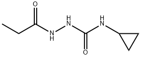 Propanoic  acid,  2-[(cyclopropylamino)carbonyl]hydrazide 结构式