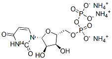 URIDINE-2-14C 5'-DIPHOSPHATE AMMONIUM SALT 结构式
