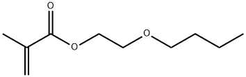 2-甲基-2-丙烯酸-2-丁氧基乙酯 结构式