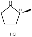 (R)-2-甲基吡咯烷盐酸盐 结构式