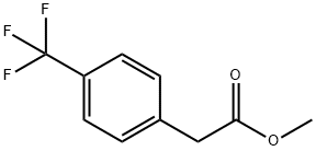 Benzeneacetic acid, 4-(trifluoroMethyl)-, Methyl ester 结构式