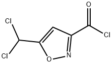 3-Isoxazolecarbonyl chloride, 5-(dichloromethyl)- (9CI) 结构式