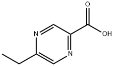 5-乙基吡嗪-2-羧酸 结构式