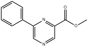 6-苯基吡嗪-2-甲酸甲酯 结构式