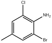 2-溴-6-氯-4-甲基苯胺 结构式