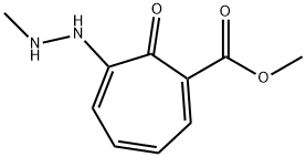 1,3,5-Cycloheptatriene-1-carboxylicacid,6-(2-methylhydrazino)-7-oxo-,methyl 结构式