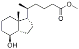 (δR,1R,3aR,4S,7aR)-Octahydro-4-hydroxy-δ,7a-dimethyl-1H-indene-1-pentanoic Acid Methyl Ester 结构式